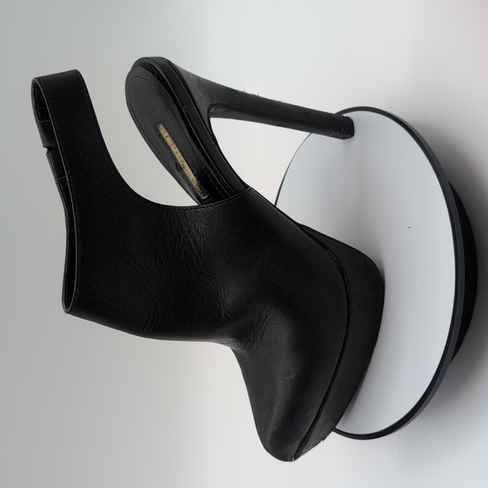 BCBGENERATION| Black Leather High Heel Ankle Boots - Picture 6 of 16